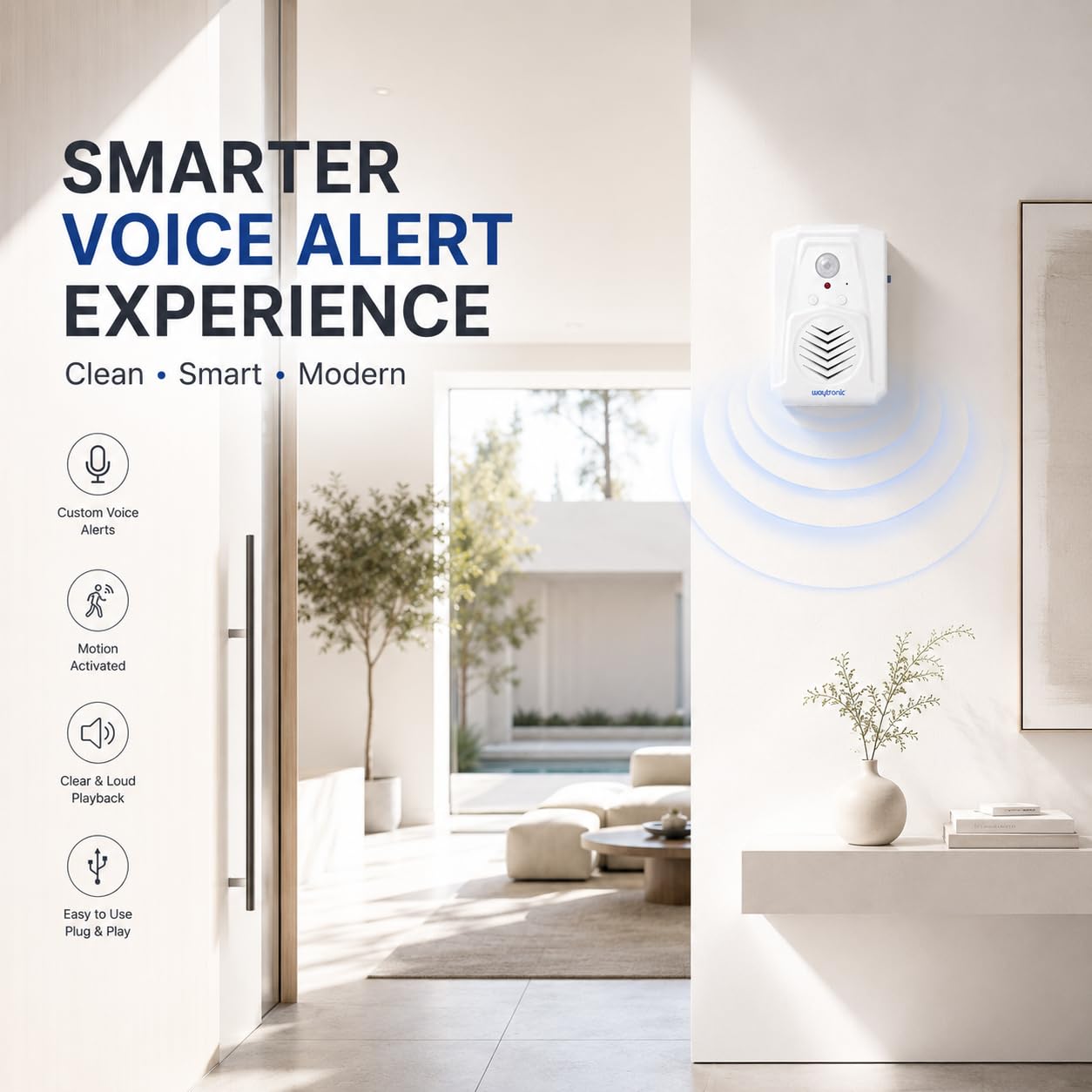 Motion Sensor Voice Player - Hands-Free Alerts & Greetings -6