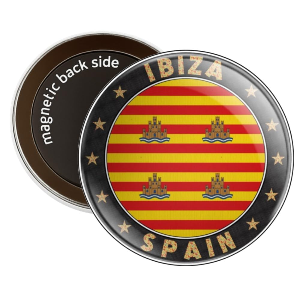 Ibiza, Spain - Round Decorative Fridge Magnet