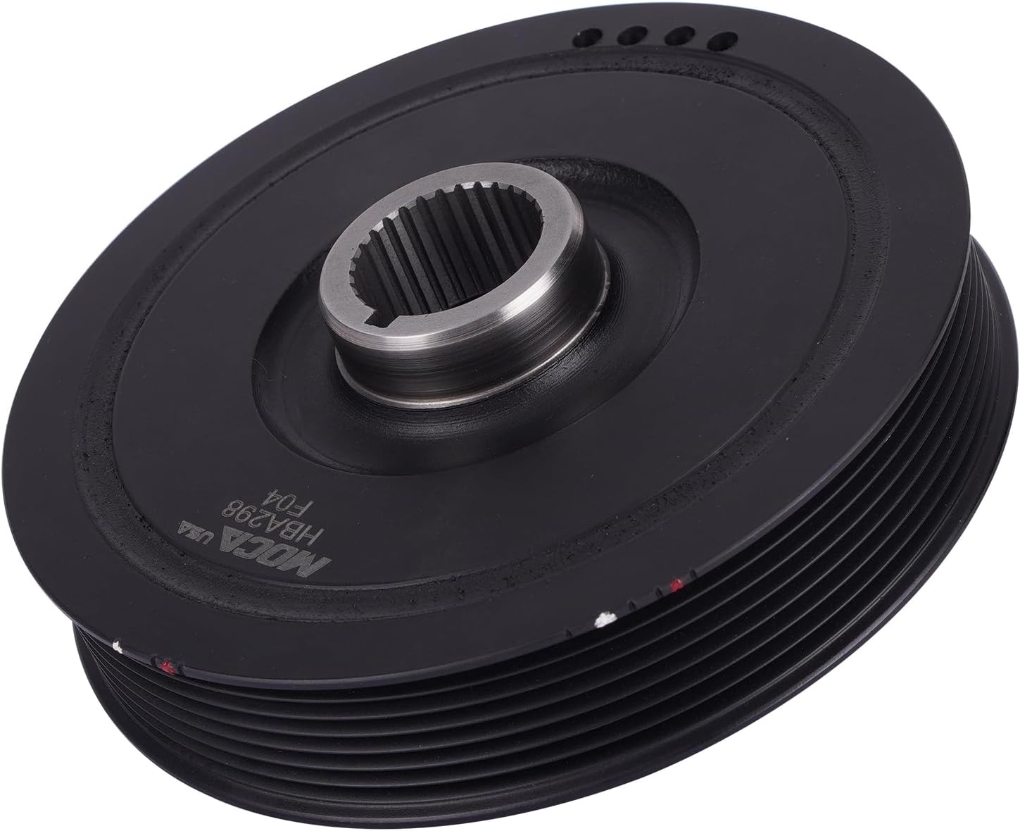 MOCA Engine Harmonic Balancer fits For Acura 2002-2006 RSX 2.0L, 2004-2008 TSX 2.4L, For Honda 2003-2005 Accord 2.4L, 2002-2005 Civic 2.0L, 2002-2006 CR-V 2.4L, 2003-2006 Element 2.4L