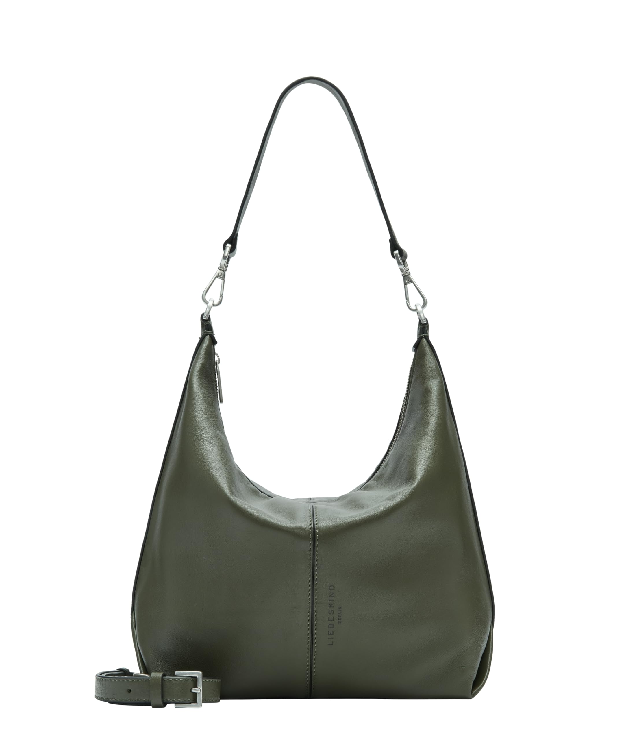 Liebeskind Berlin Hobo Bag Paris M – Hobo Bag aus Lammleder, Grau