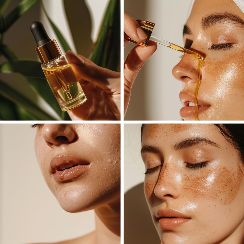 Certified Organic Gua Sha Face Oil for Sensitive Skin,...