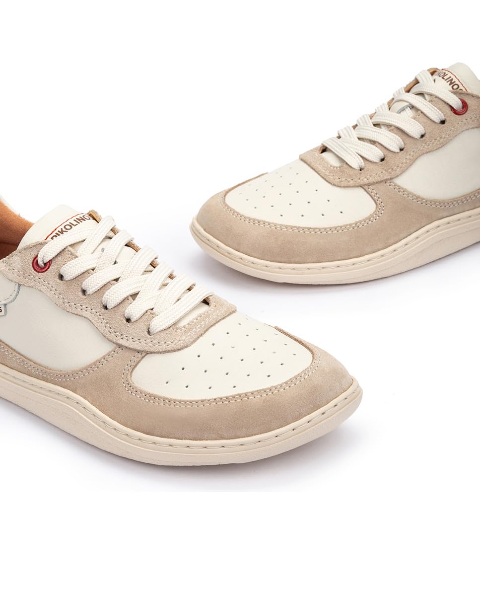 Pikolinos Aranjuez Deportivos Barefoot Unisex | en Cuero | Plantilla Extraíble | Talla EU 35-47