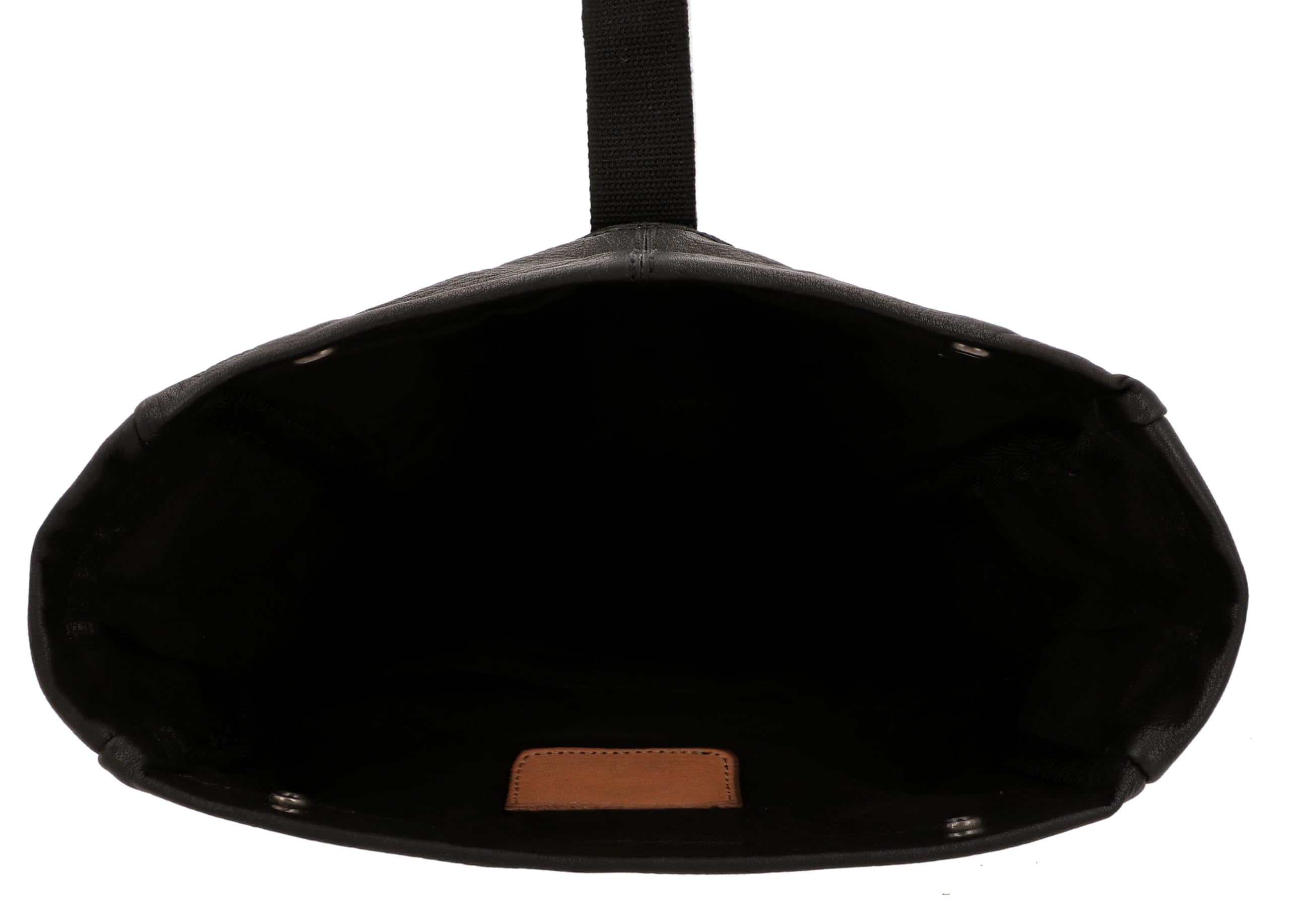 Gusti Luis Bandolera Bolso de piel Negro Cuero, Negro