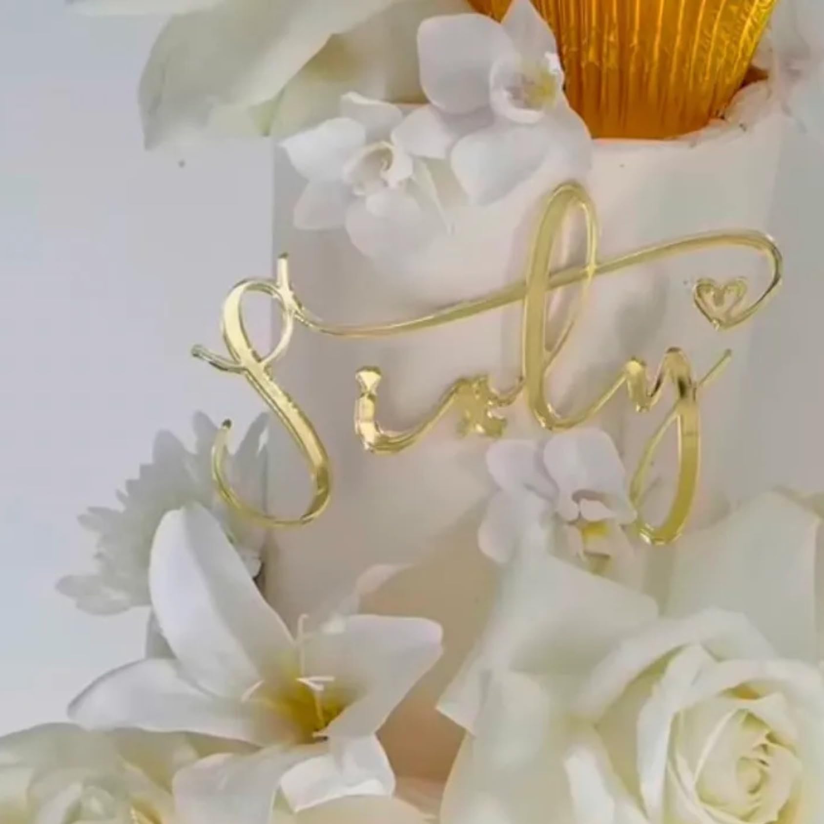 Personalised Name Charm Cake Topper Multicoloured Acrylic Happy Birthday Wedding Anniversary Cake Topper Custom Acrylic Letters Cake Decoration Cake Charms Name Plate in font 16
