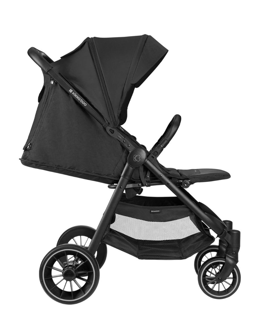 Kikkaboo passeggino Sarah pieghevole, regolabile, portabicchieri, fino a 22 kg, colorazione:nero