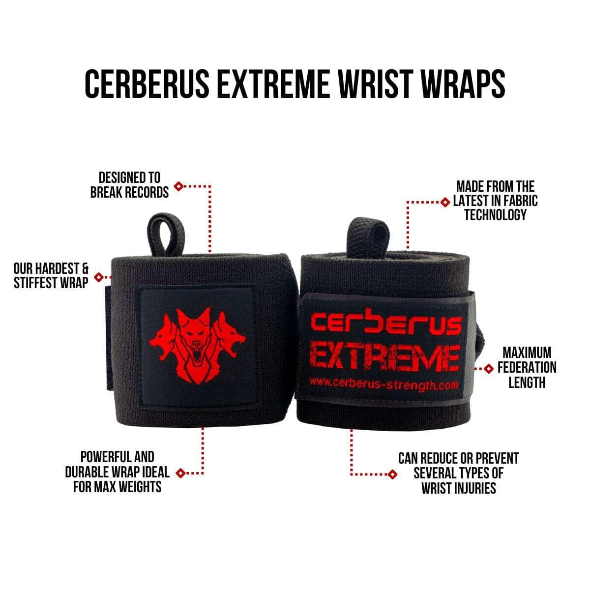 CERBERUS Strength Extreme Wrist Wraps
