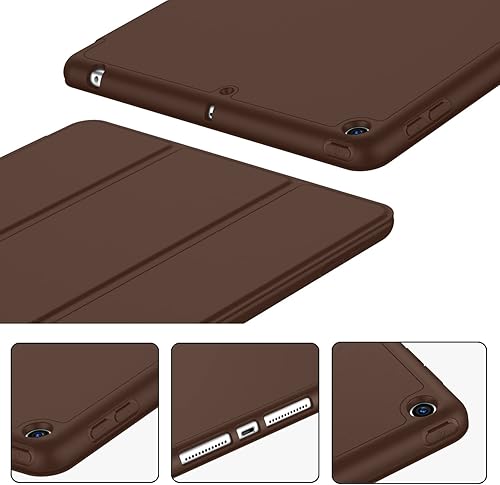 Miniatura 160 de iMieet Funda para iPad 9.7 (modelo 2018/2017, 6ª/5ª generación), funda inteligente con portalápices y parte trasera de silicona suave de piel