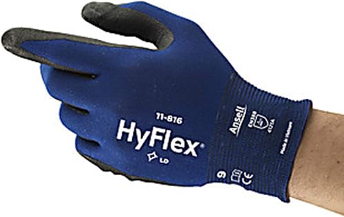 Ansell 11816090 HyFlex Light Duty Multi-Purpose Industrial Glove, Foam Nitrile C