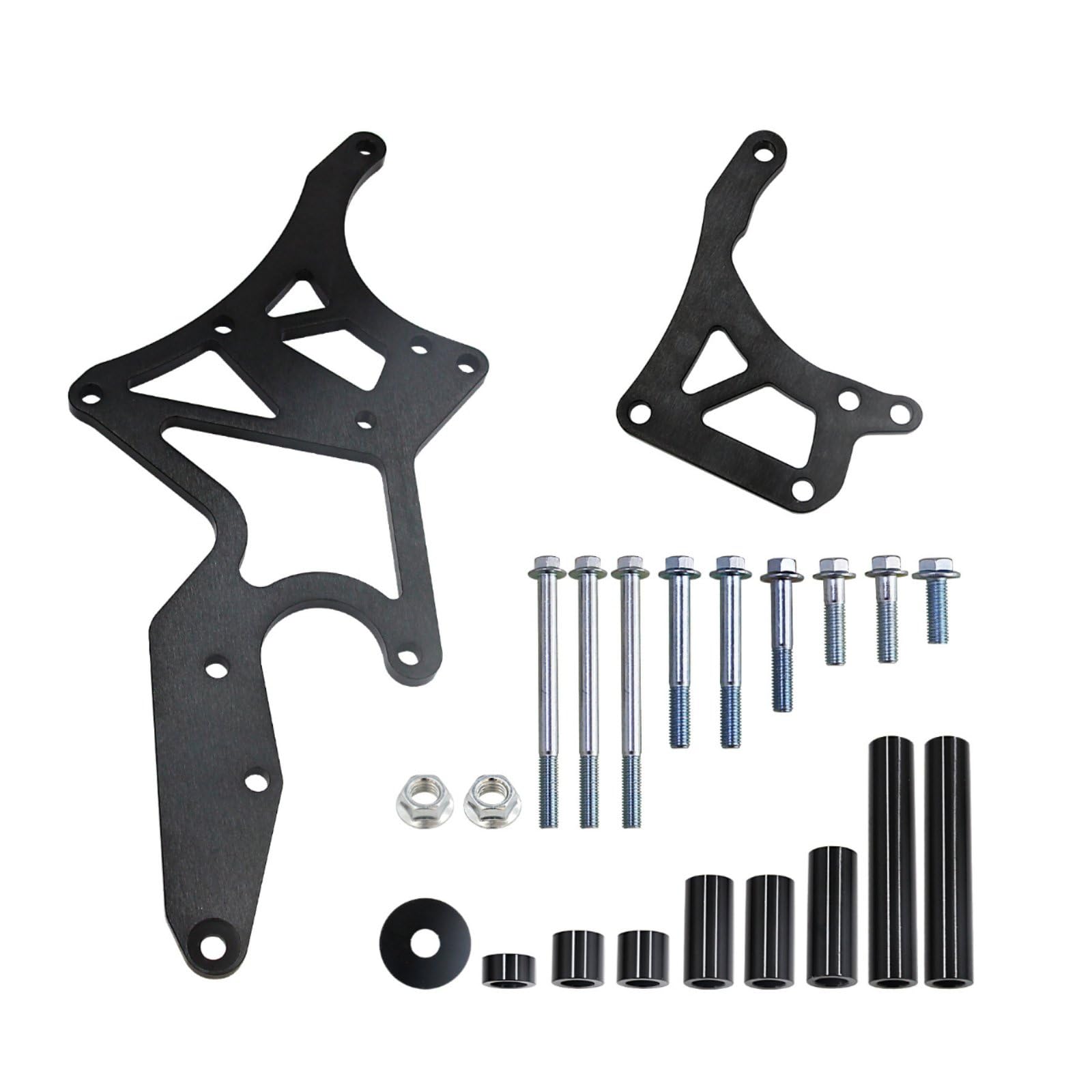 Kit Staffa Serpentino LS Alta Resistenza Staffa Serpentino Motore LS Resistente Alla Corrosione Componenti Auto per Officina, Nero, Nero