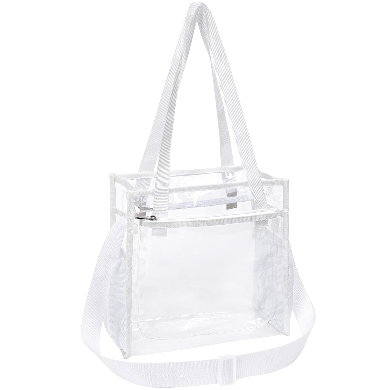 PACKISM Clear Bag for Stadium Events 12x6x12 - Stadium Approved Clear Tote Bag for Sport Events Game Day Concert and Work