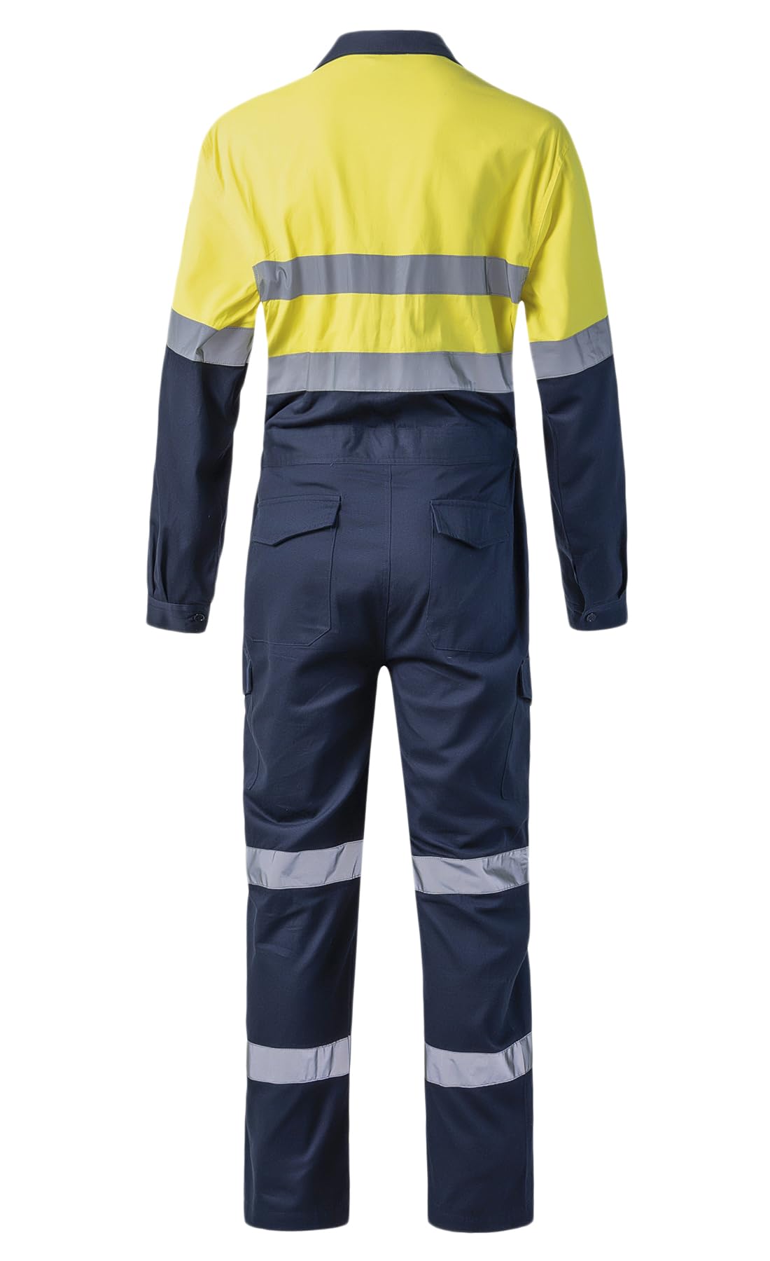 Reflektierender Herren-Overall, atmungsaktiv, Mechaniker-Jumpsuits, langärmelig, Arbeitsanzug, hohe Sichtbarkeit