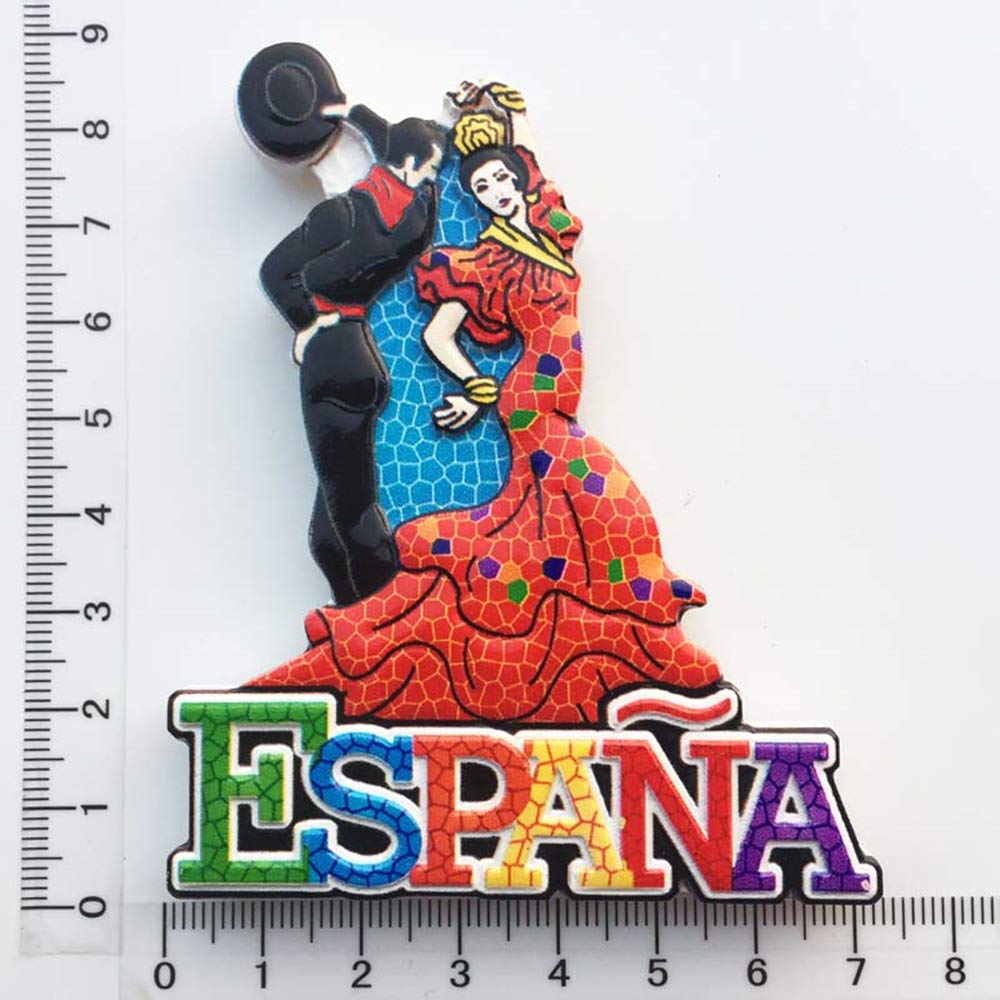 UYU agnet Aiant de réfrigérateur 3D Bahaas Souvenir Souvenir de