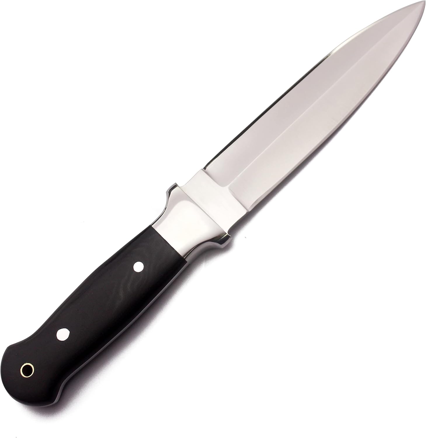 GCS Handmade Handle D2 Tool Steel Tactical knife Hunting Knife Camp Knife with leather sheath Full tang blade designed for Hunting & EDC GCS 314
