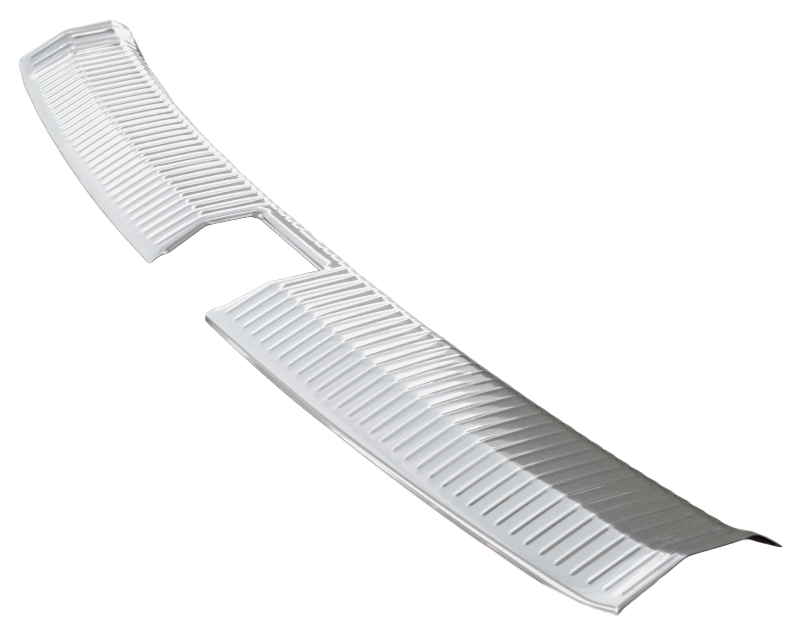 RECAMBO Protector de borde de carga de acero inoxidable interior mate, apto para VW Tiguan III CT1 a partir de 2024, protección contra arañazos, contorno perfecto, acero inoxidable, base de cinta