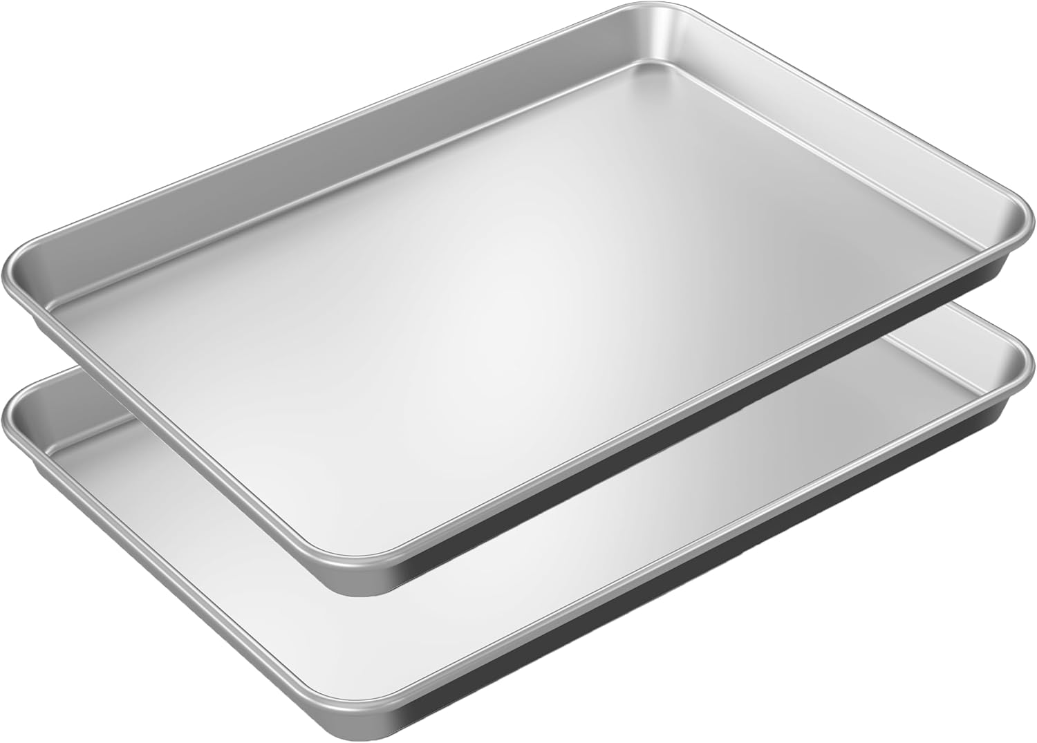 Kitchen Nerds Baking Sheet Pan 2 Pack, 18 x 13 in Rust Free