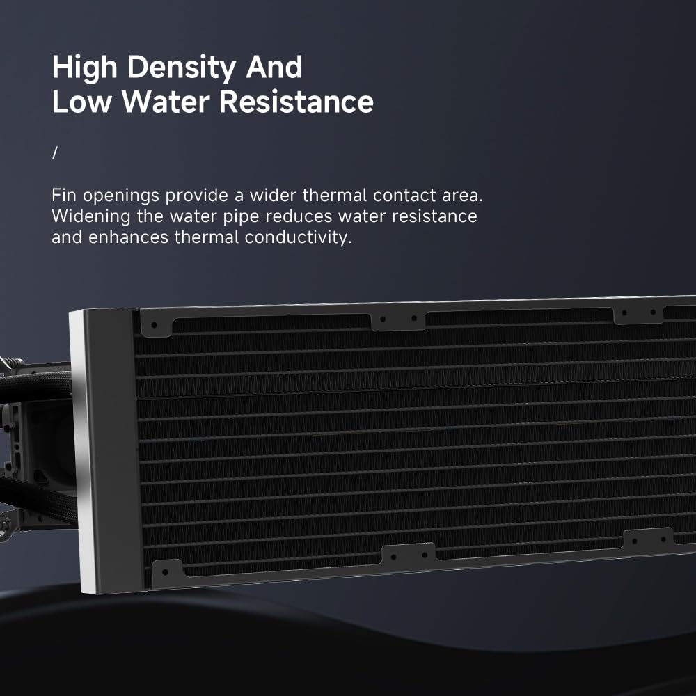 Jungle Leopard Astroshel V2G 360 Argb Raffreddamento ad acqua CPU Cooler|3 ventole PWM da 120 mm con 2000RPM|Display LCD digitale personalizzabile|per Intel LGA1851/1700/1200/115X AMD AM4/AM5 (nero