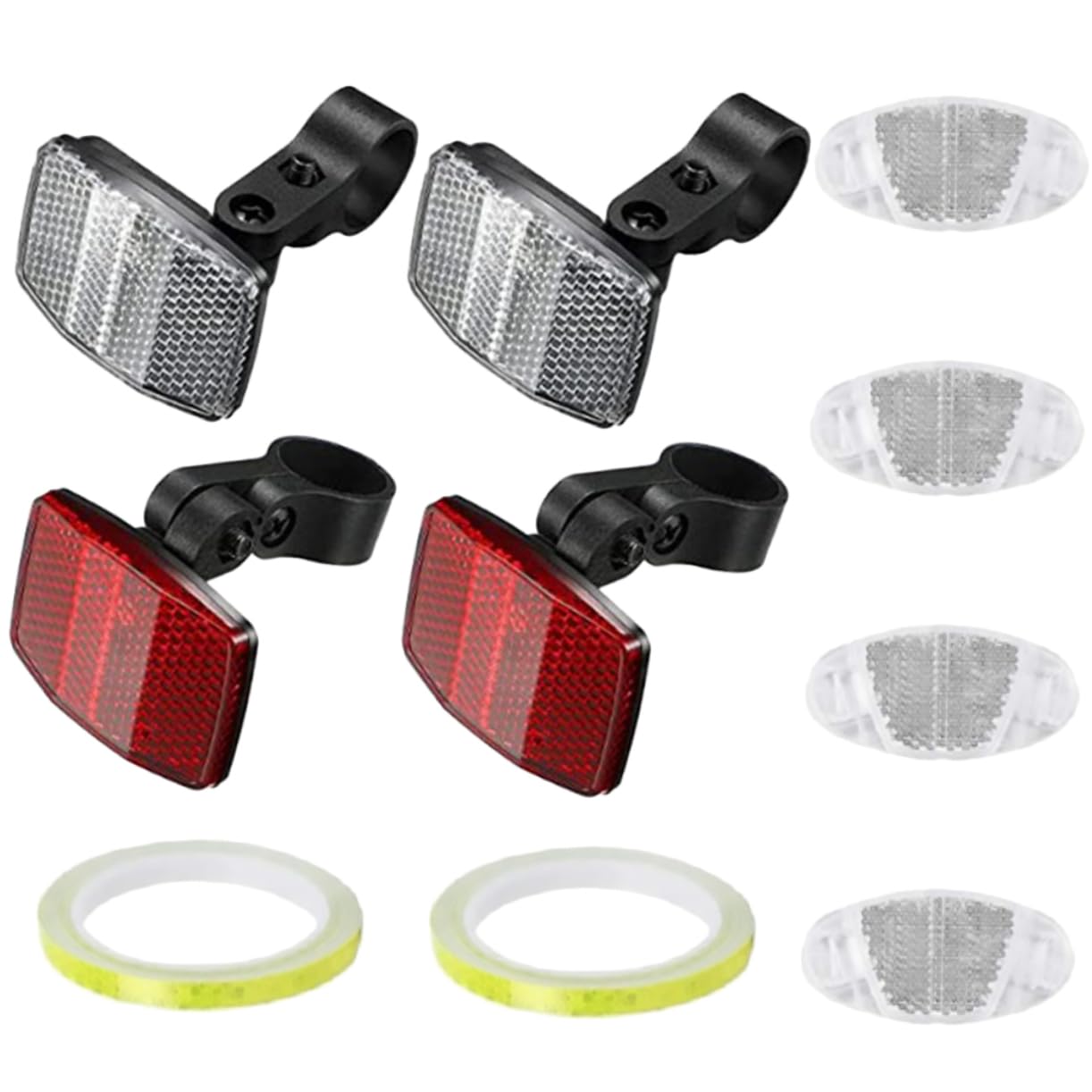 NAMOARLY Mountain Bike Cycling Accessories Set of Front Rear Bike Reflectors Random Color