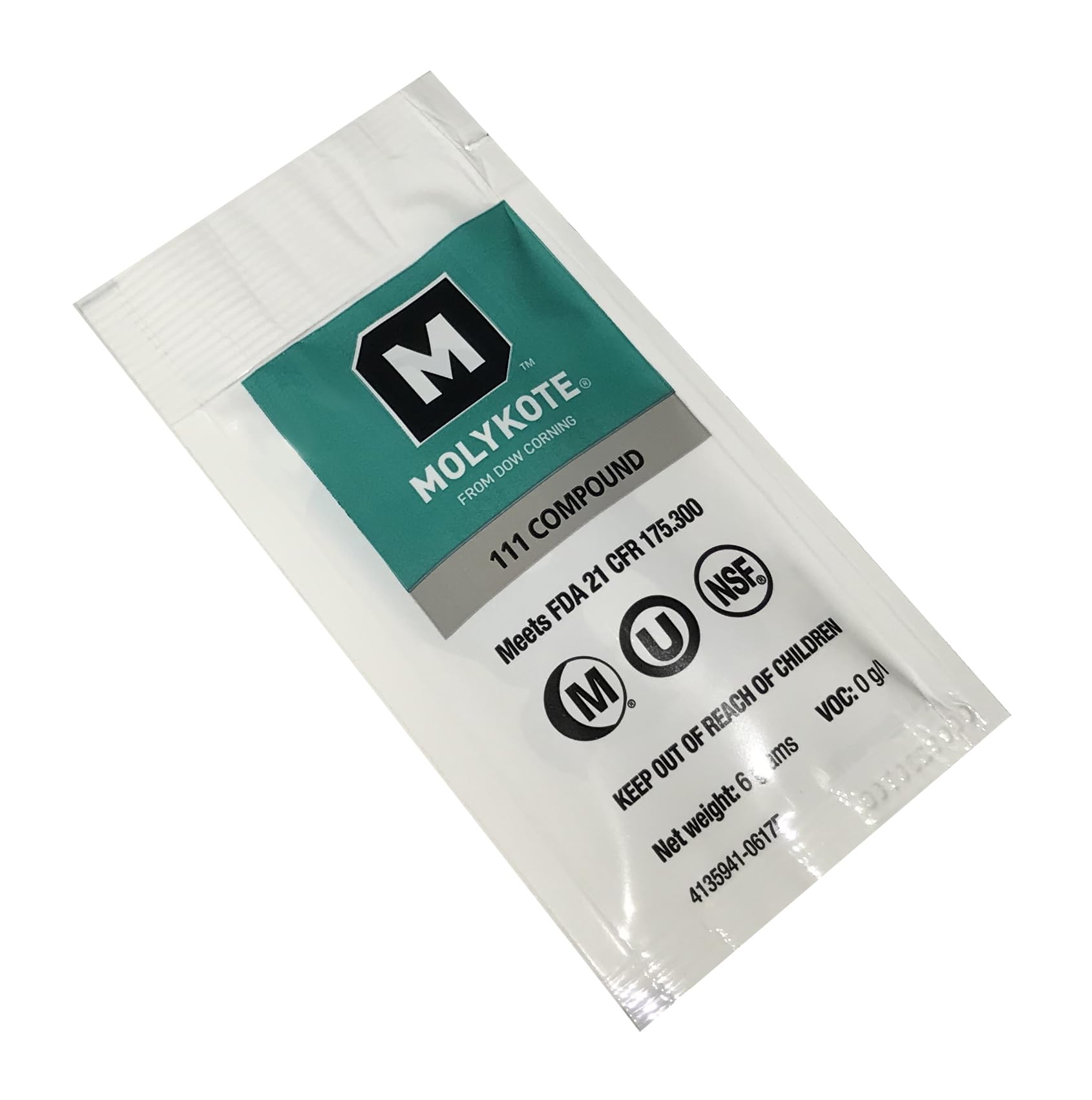 Dow Corning Molykote 111 Valve Silicone Lubricant & Sealant 6g Pillow Pack