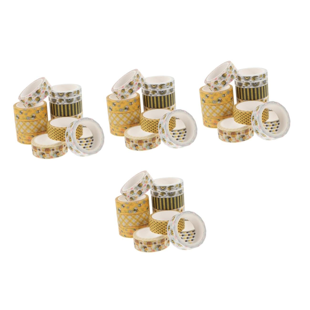 Tofficu 48rollen Washi Tape Set Mit Bienenmuster Dekoratives Klebeband Für Diy-projekte Scrapbooking Journals Und Bastelarbeiten Einfach Abreißbar Kein Kleberückstand Vielseitig