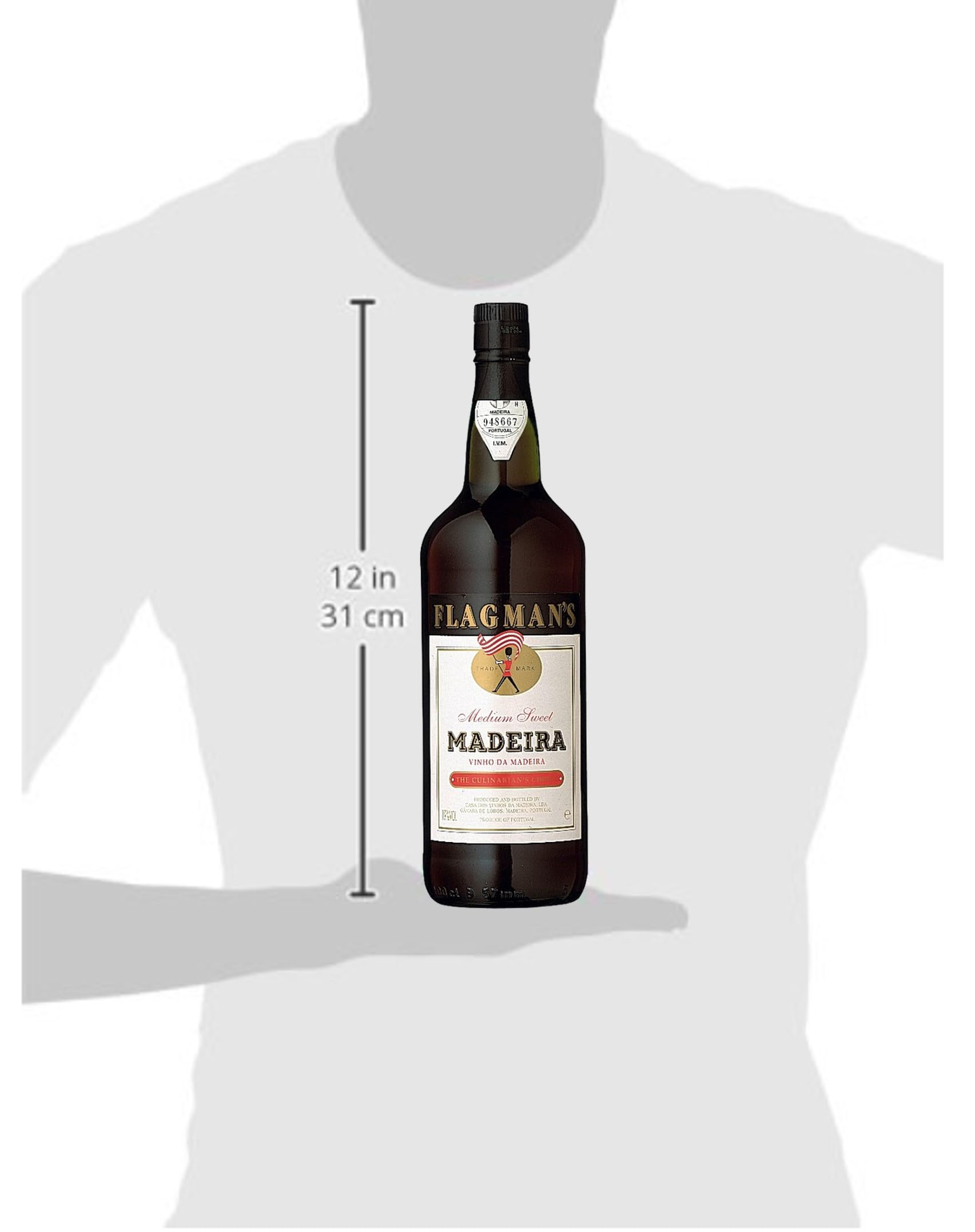 Flagman's Madeira – Der edle, halbsüße Likörwein von der portugiesischen Insel Madeira (1 x 1l)