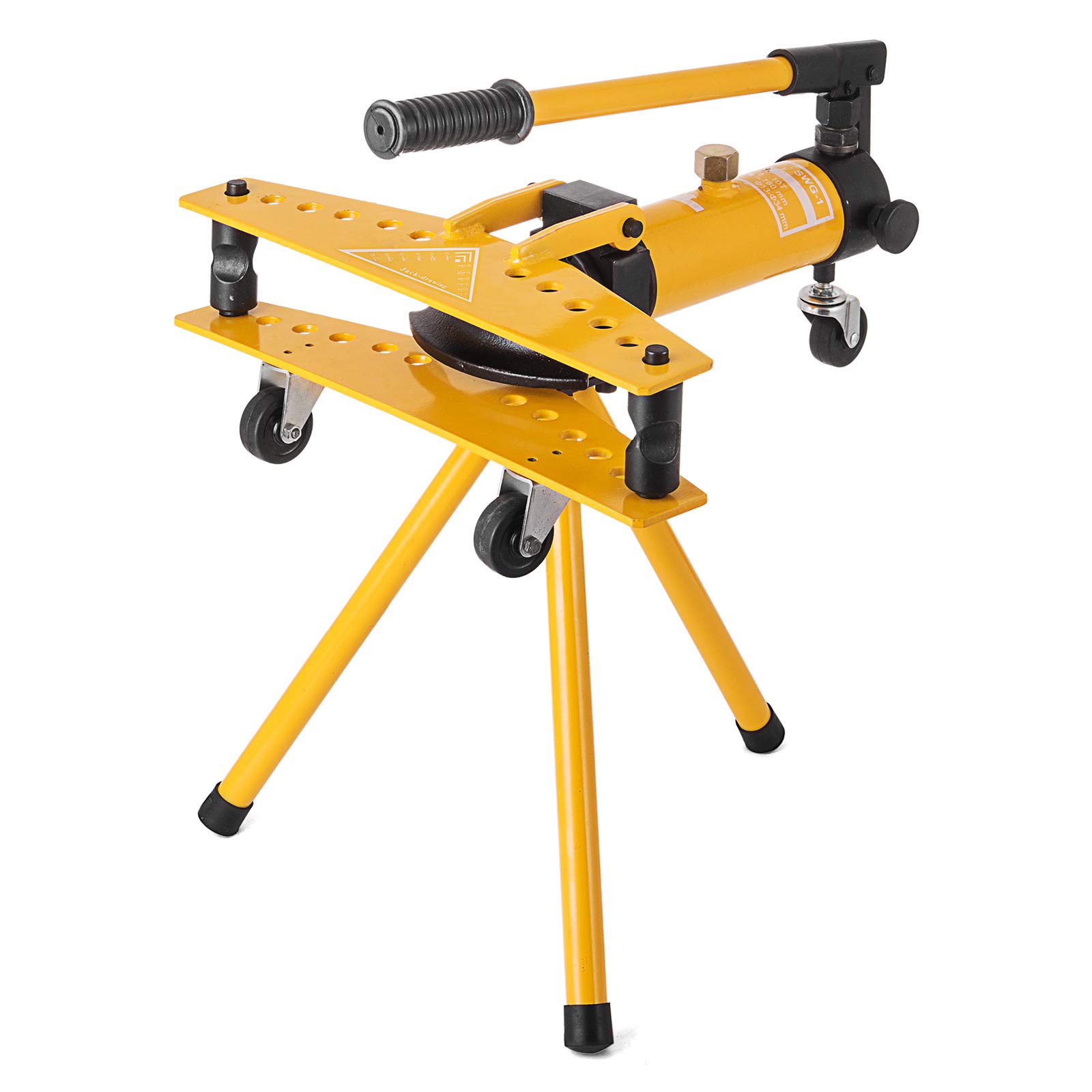VEVOR Manual Pipe Bender 10T, Tubo Bending Machine SWG-1, Tubo Bender Diametro Esterno Ø13mm - Ø34mm, Macchina Piega i tubi di tutti i materiali in modo sicuro e veloce fino a 90 °