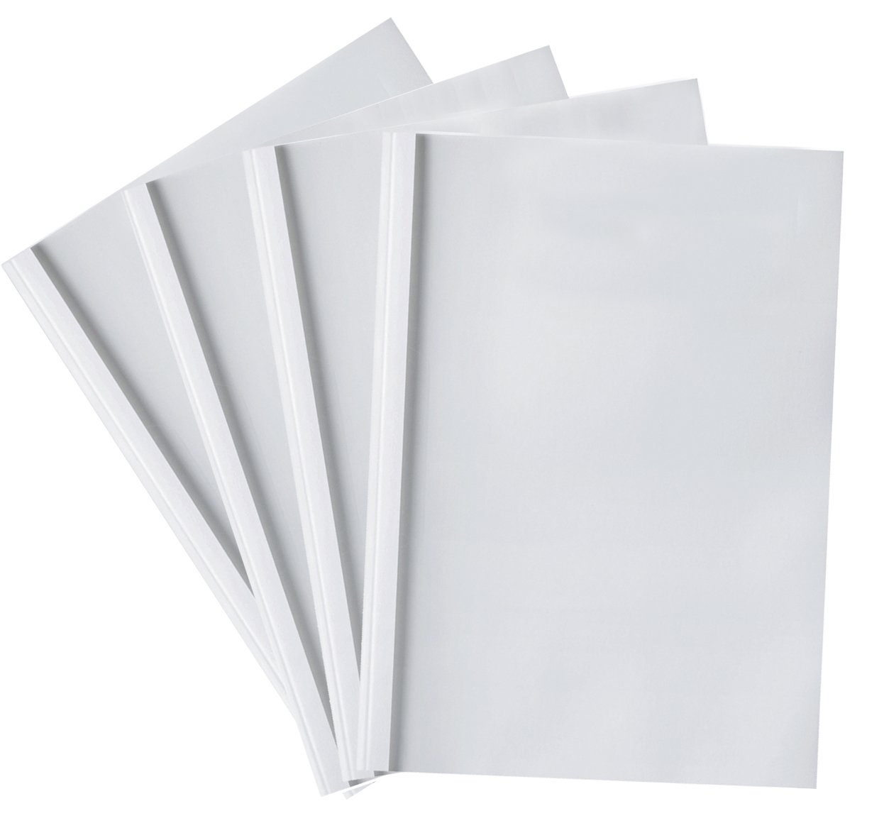 100 Thermobindemappen, weiß, Starter-Sortiment (1,5-8,0 mm)