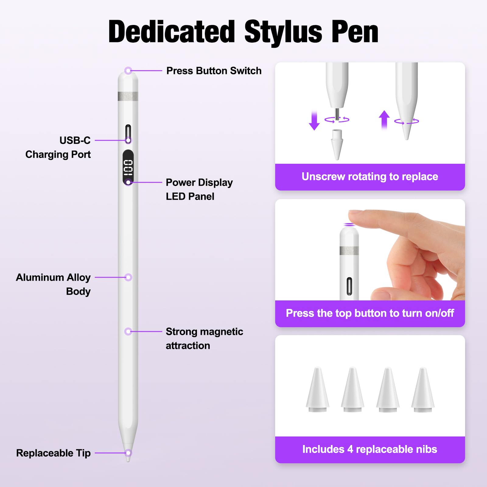Amazon.co.jp: Apple Pencil第1世代代替品:iPad 2018-2024、iPad Mini