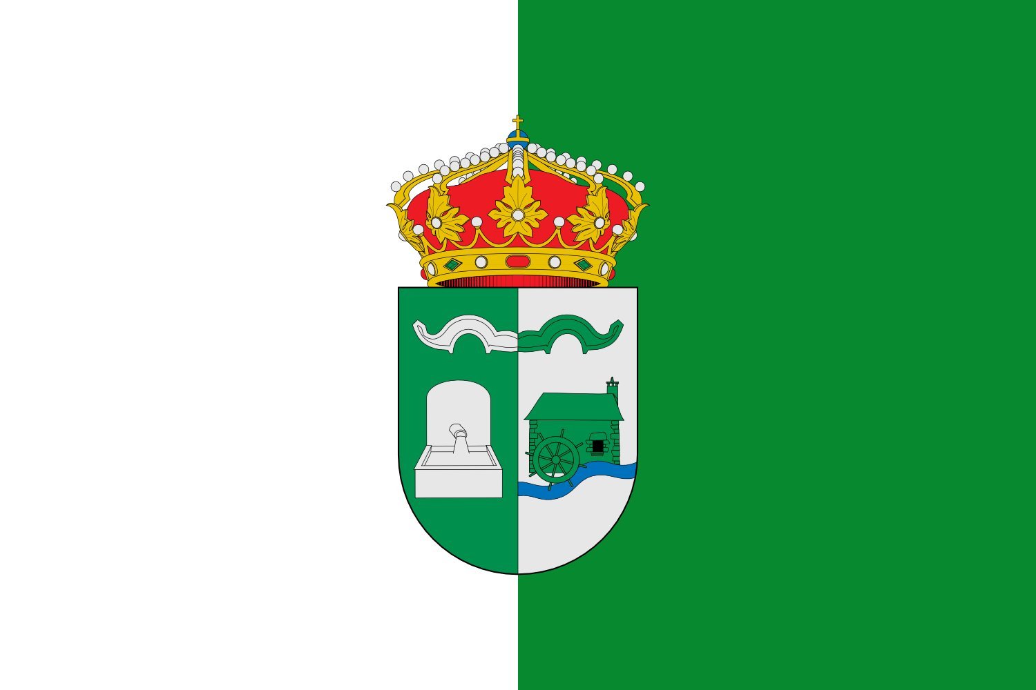 Drapeau Large Viana de Jadraque indéchirable pour façade de mairie