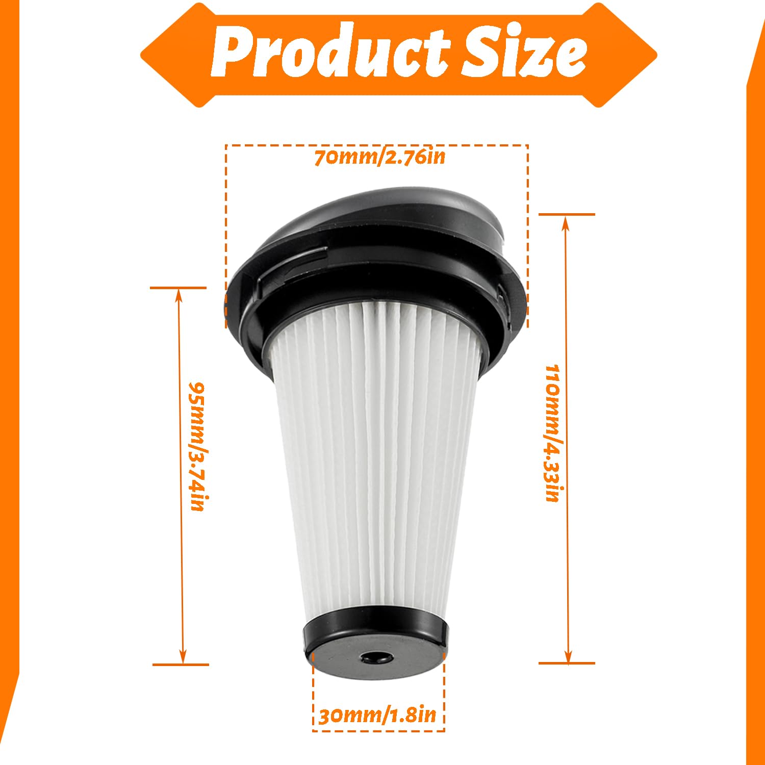 MisterVac | compatibile con Filtro di ricambio filtro Rowenta RO5342EA,Type VC61PEO