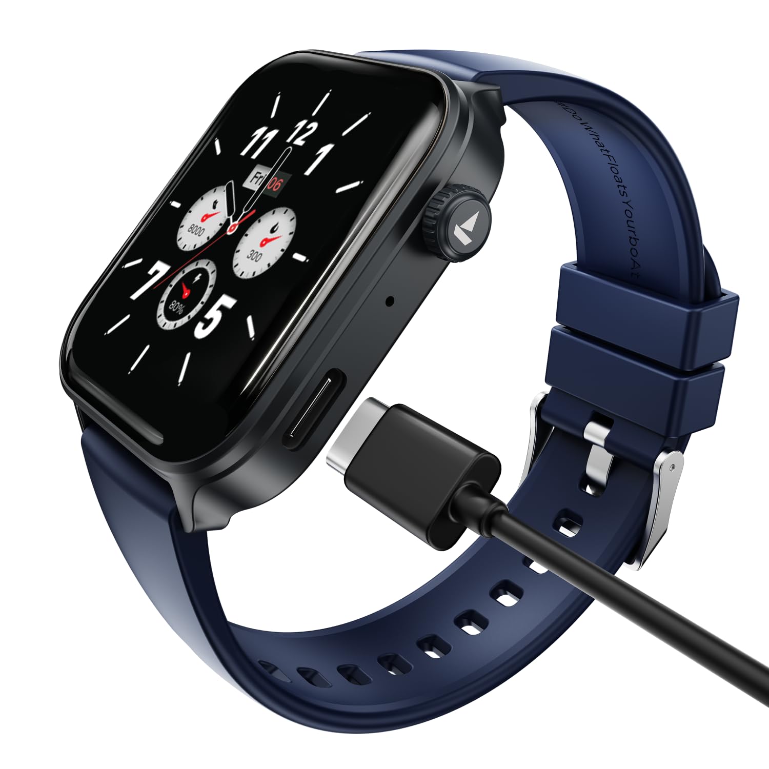 boAt Storm Call 4 India's first Smartwatch with Type-C Charging,1.96” (4.97 cm) HD Display, Functional Crown, BT Calling, Sports Modes, Heart Rate, SpO2, Sleep & Stress Tracking, SOS, IP68 (Navy Blue)-image-47