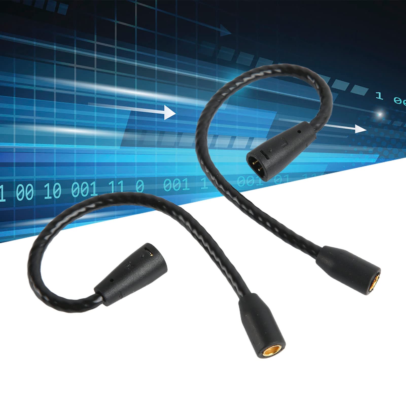 LBEC MMCX Gold Plated Adapter Cable to IE80, Lossless Sound for IE8i to IE80 Headsets