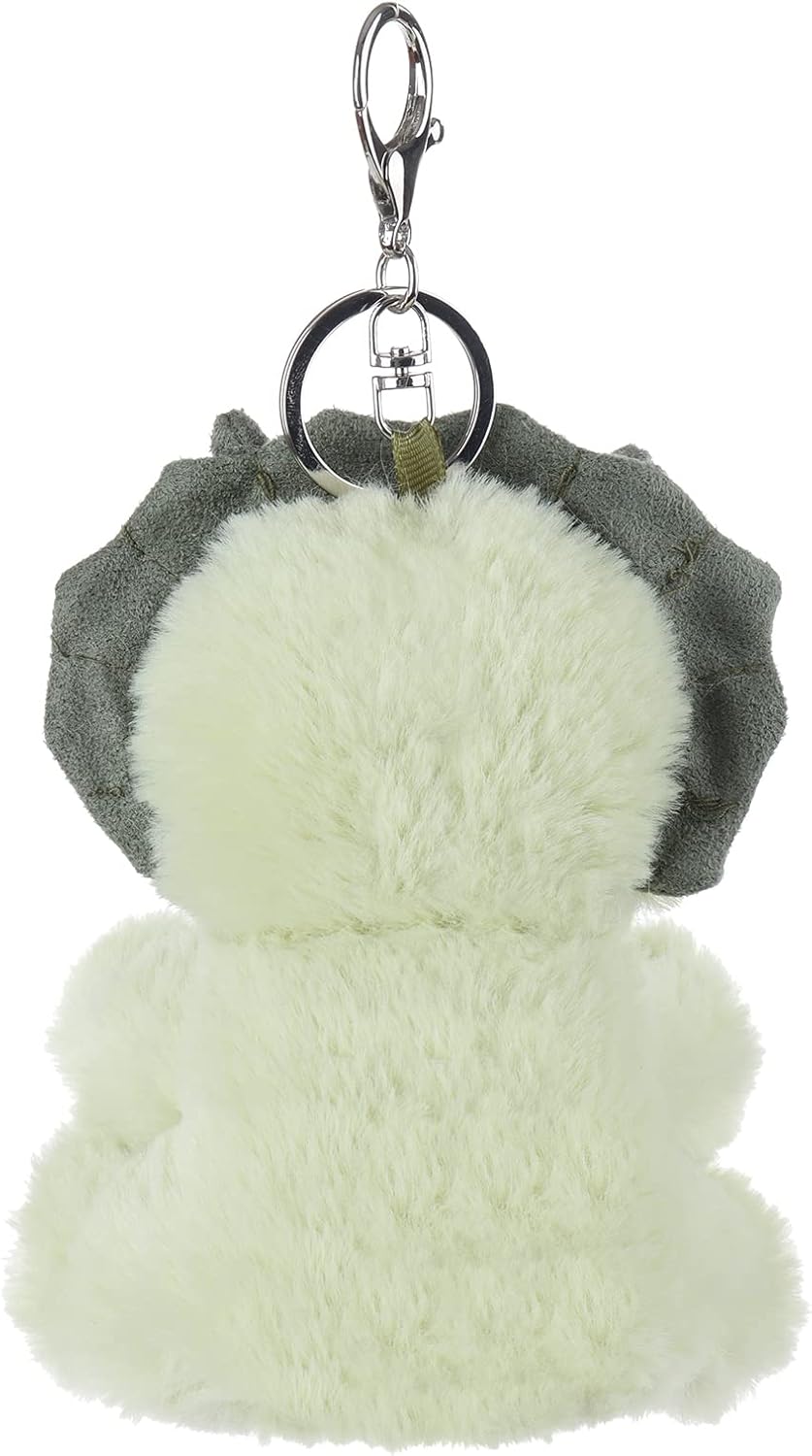 Apricot Lamb Cute Toys Plush Green Triceratops Stuffed Animal Soft Keychain for Kids Bag, Purse, Backpack, Handbag (5 Inches)