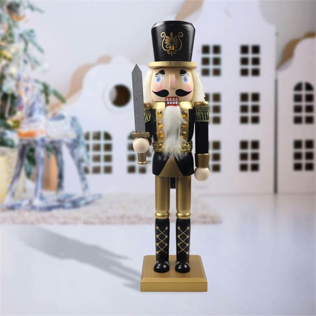 Drewniane dziadki do orzechów Boże Narodzenie dziadki do orzechów stojący ornament drewniane figurki żołnierza