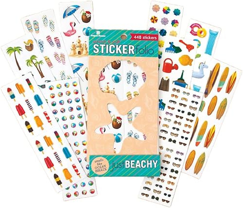 Miniatura 4 de Paper House Productions Sticky Pix Beach Serenity - Juego de 2 rollos de cinta adhesiva Washi para álbumes de recortes y manualidades