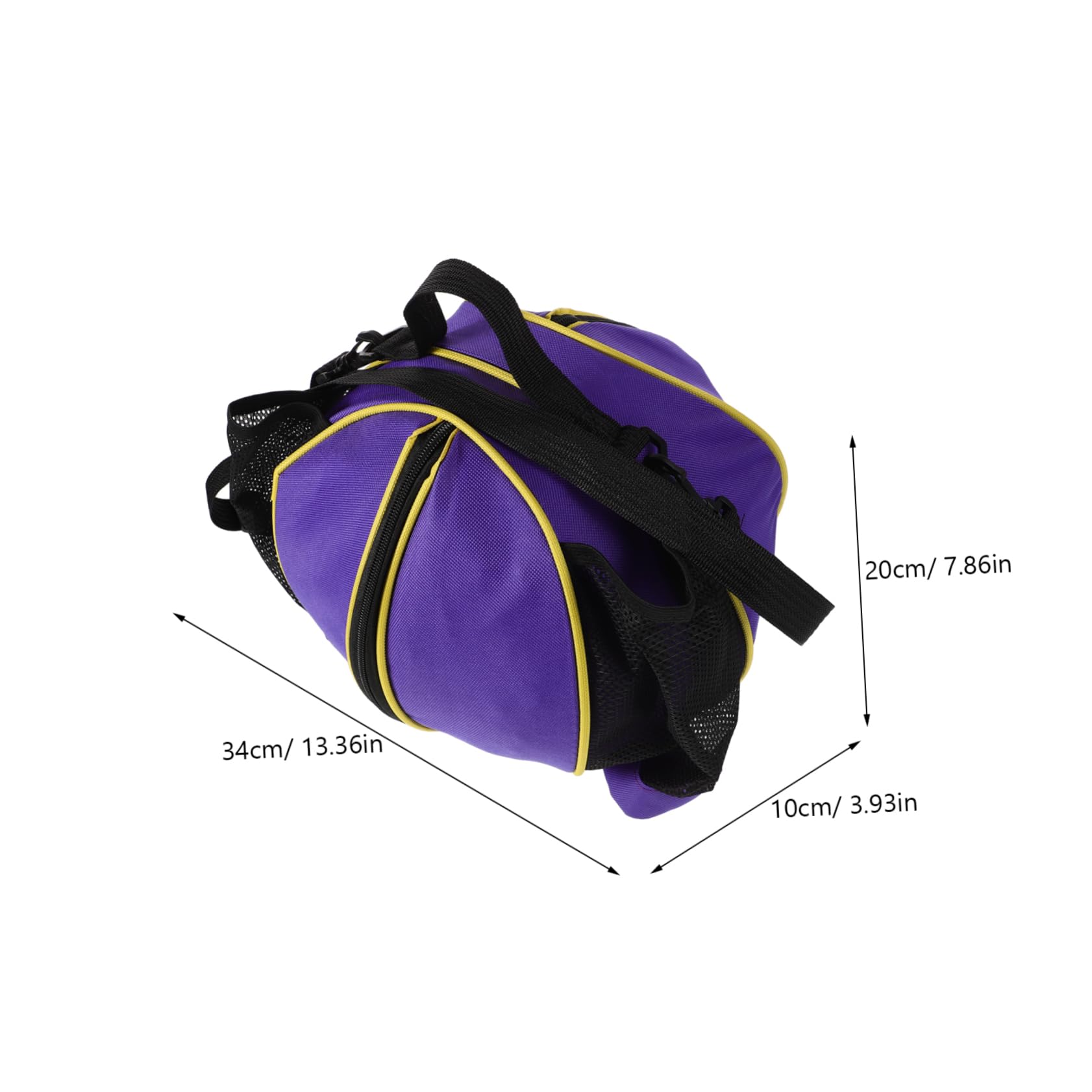 BESTonZON Rugby Ball Single Shoulder Backpack Durable Oxford Sports Bag with Side Pockets for Basketball Soccer Volleyball Comfortable Carry for Daily Activities and Athletic Needs