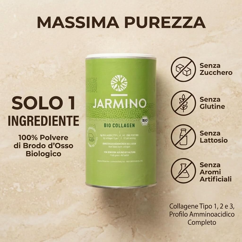 Collagene biologico | Collagene polvere bio | Superiore a peptide de collagene | 300 g