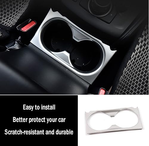 Miniatura 9 de KELEIMAI Accesorios de coche aptos para Mazda CX-5 CX5 2017 2018 2019 2020 2021 2022 cubierta frontal interior para vasos de agua y bebidas de agua,