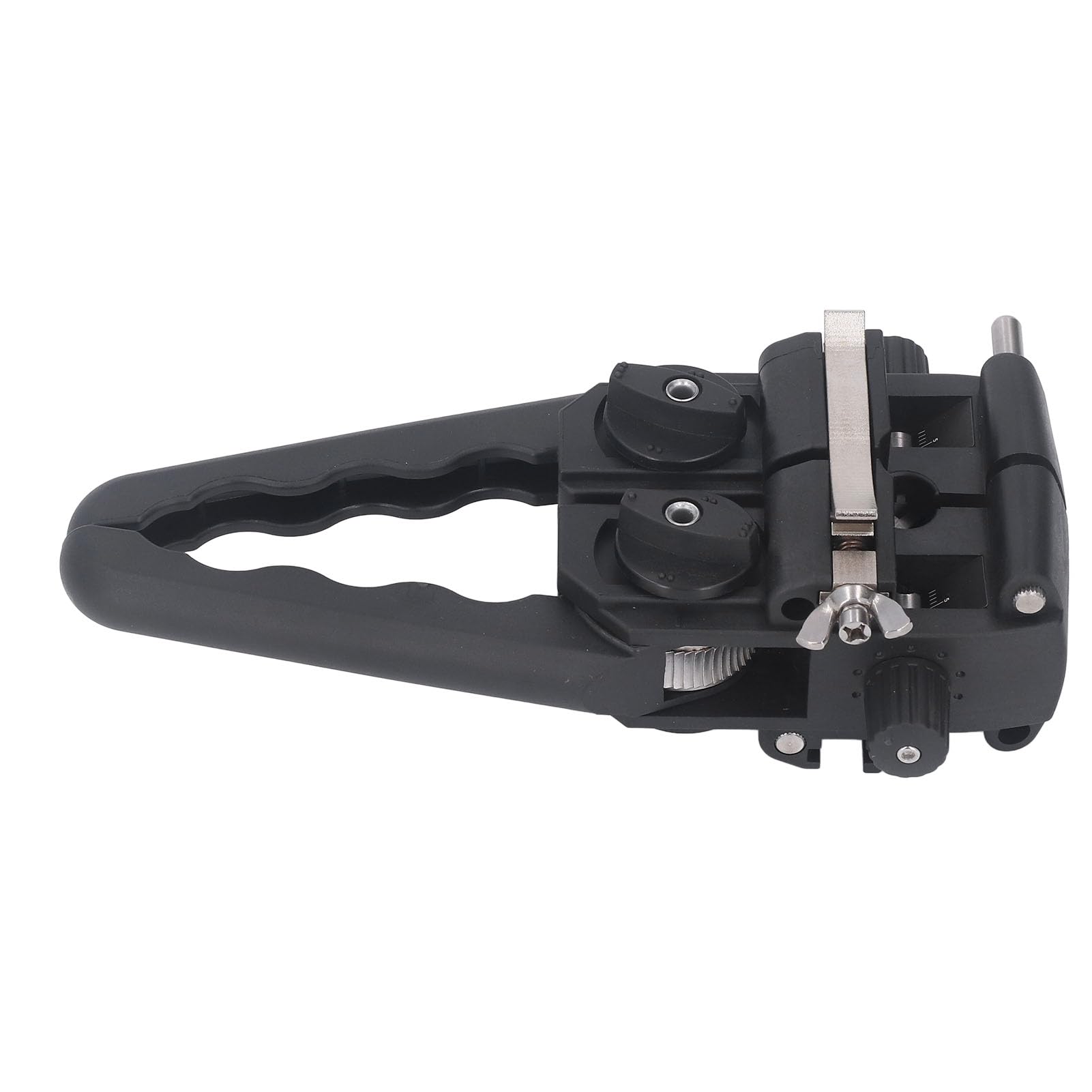 Pelacables de Fibra óptica con de ABS, Cuchillo Pelador de Cables para Cables de 8 a 30 Mm, Hoja de Aleación de Aluminio, Corte Transversal Longitudinal, Profundidad Ajustable para Técnicos