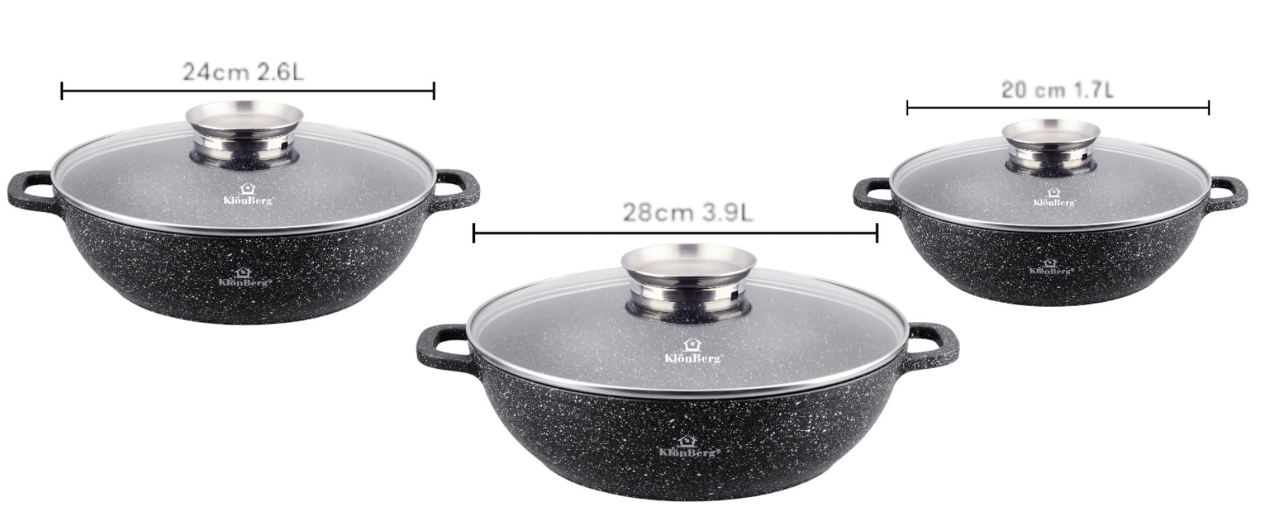 Babish 10-teiliges Kochgeschirr-Set – Dreilagiger Edelstahl, Induktionsgeeignet, Inkl. Deckel & Utensilien