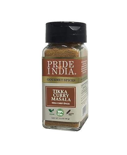 Miniatura 4 de Pride of India  Especias para Sazonar Curry Tikka Masala  Mezcla de Curry Gourmet  Ideal para Platos Vegetarianos y de Carne  Natural y Sin GMO