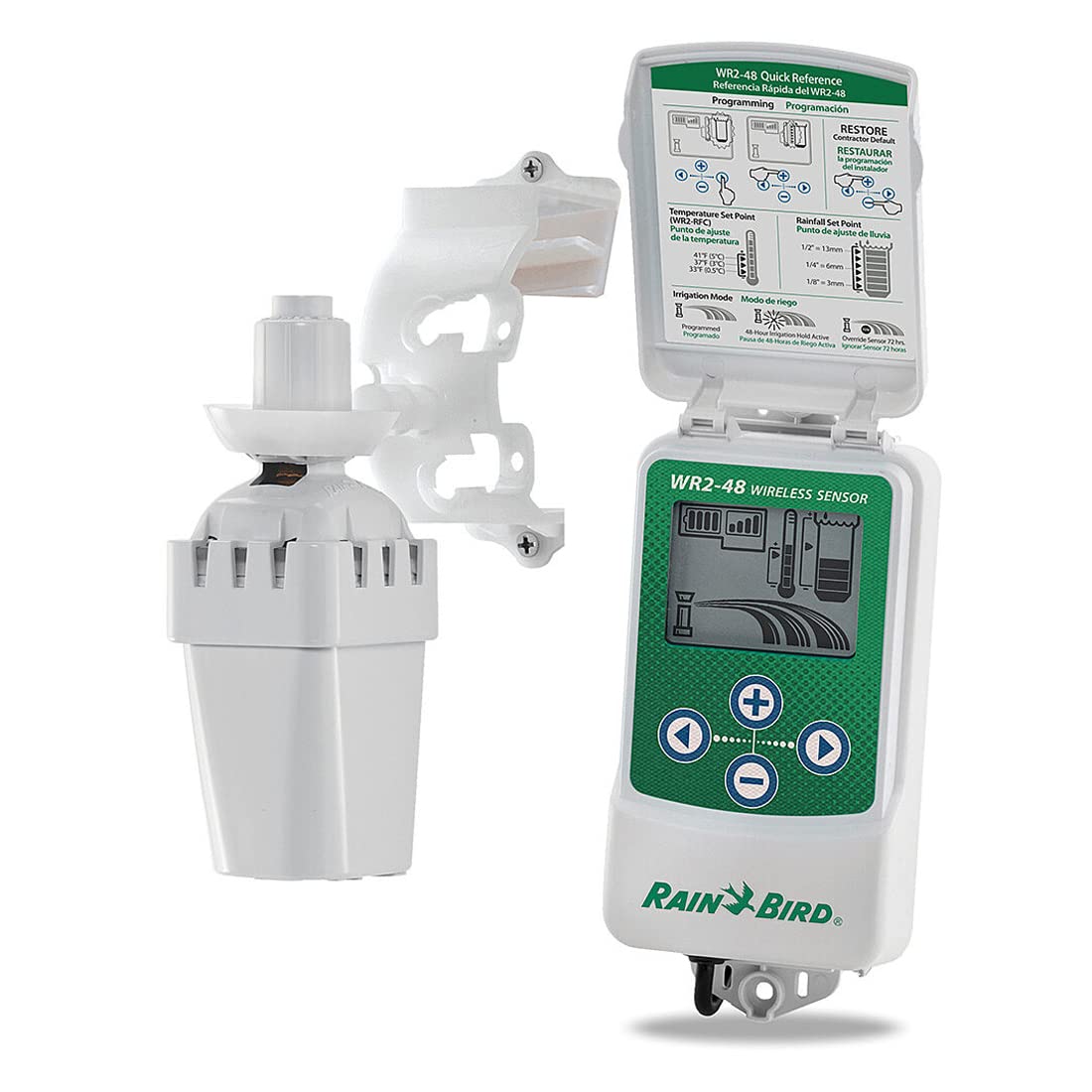 WR2 Rain Bird WR2 - Facile da usare per programmatori di irrigazione - Sensore senza fili di pioggia/congelamento e interfaccia timer