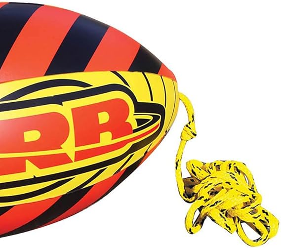 Airhead ORB Buzz Double Towable Tube Ball for Rope Lift to Reduce Water Spry, 60 ft with 4,100 lb Break Strength