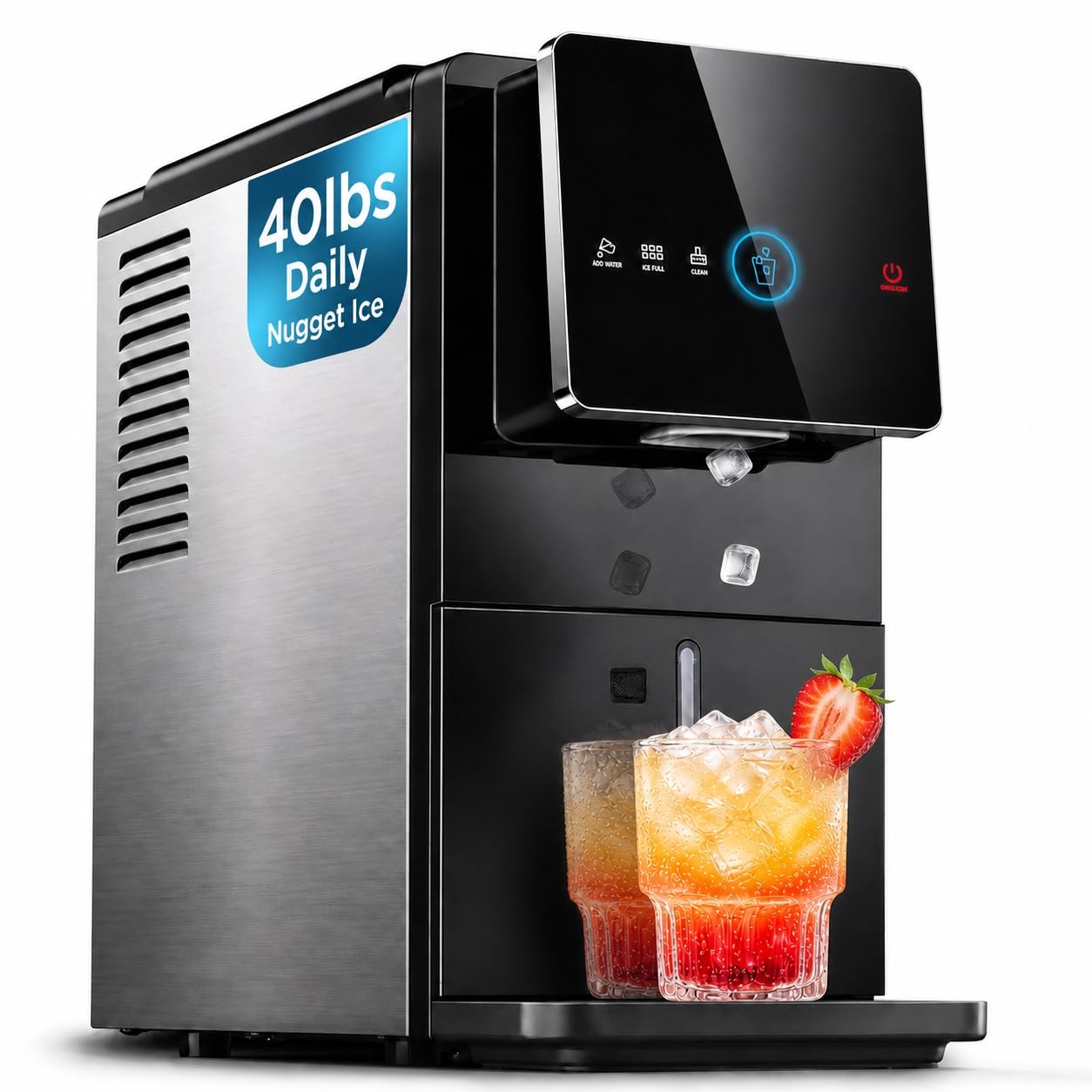 Photo 1 of Marsail Nugget Ice Maker Countertop - 40 lbs/day, Self Dispensing