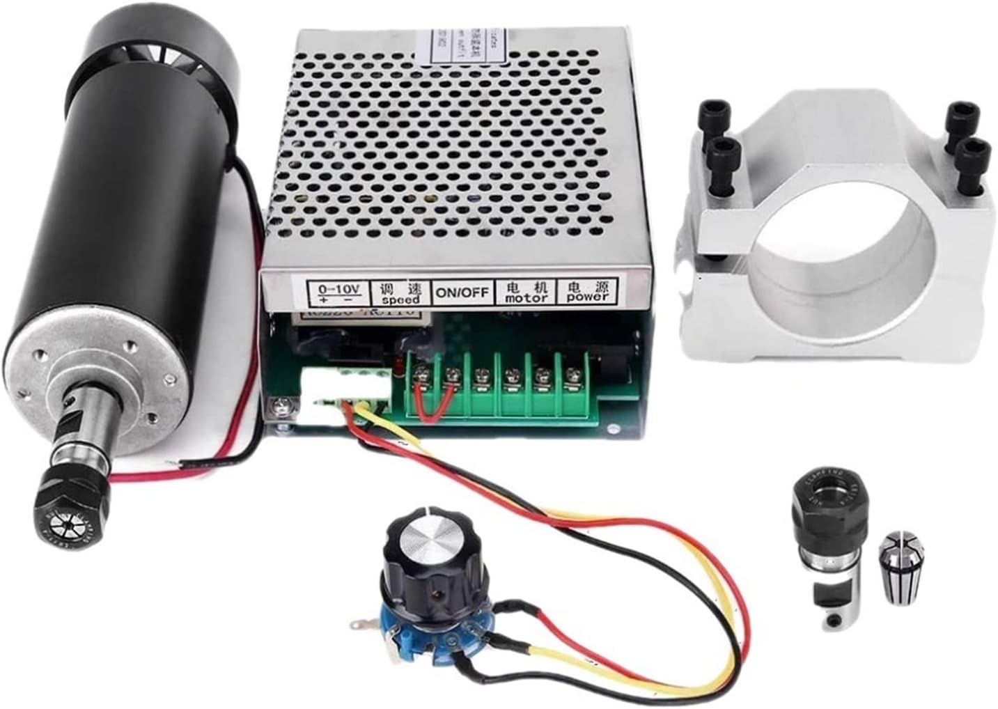Brushless Spindle Motor Kit 300W/500W/800W AirCooled Motor