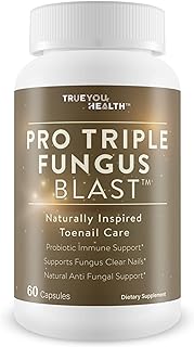 Pro Triple Fungus Blast - Probiotic Fungus Fighter - Health Support To Aid Natural Inhibition Of Toe Nail & Foot Fungus - Help Clear Nails & Feet & Keep Them Clear With Regular Health Support