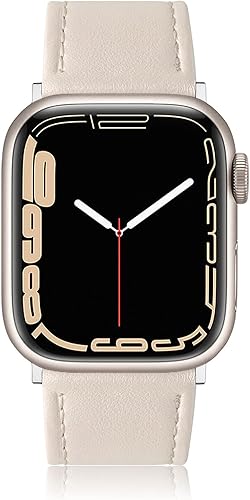 Vista 160 de Correa de cuero compatible con correas de Apple Watch de 1.811 in, 1.772 in, 1.732 in, 1.654 in (Serie 1/2/3) para hombres y mujeres, correa de Azul