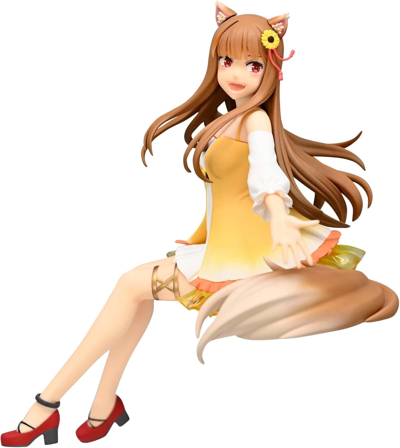 Thunder Tech Spice and Wolf Noodle Stopper Figura -Holo Girasole Dress ver.- Personaggio anime giapponese
