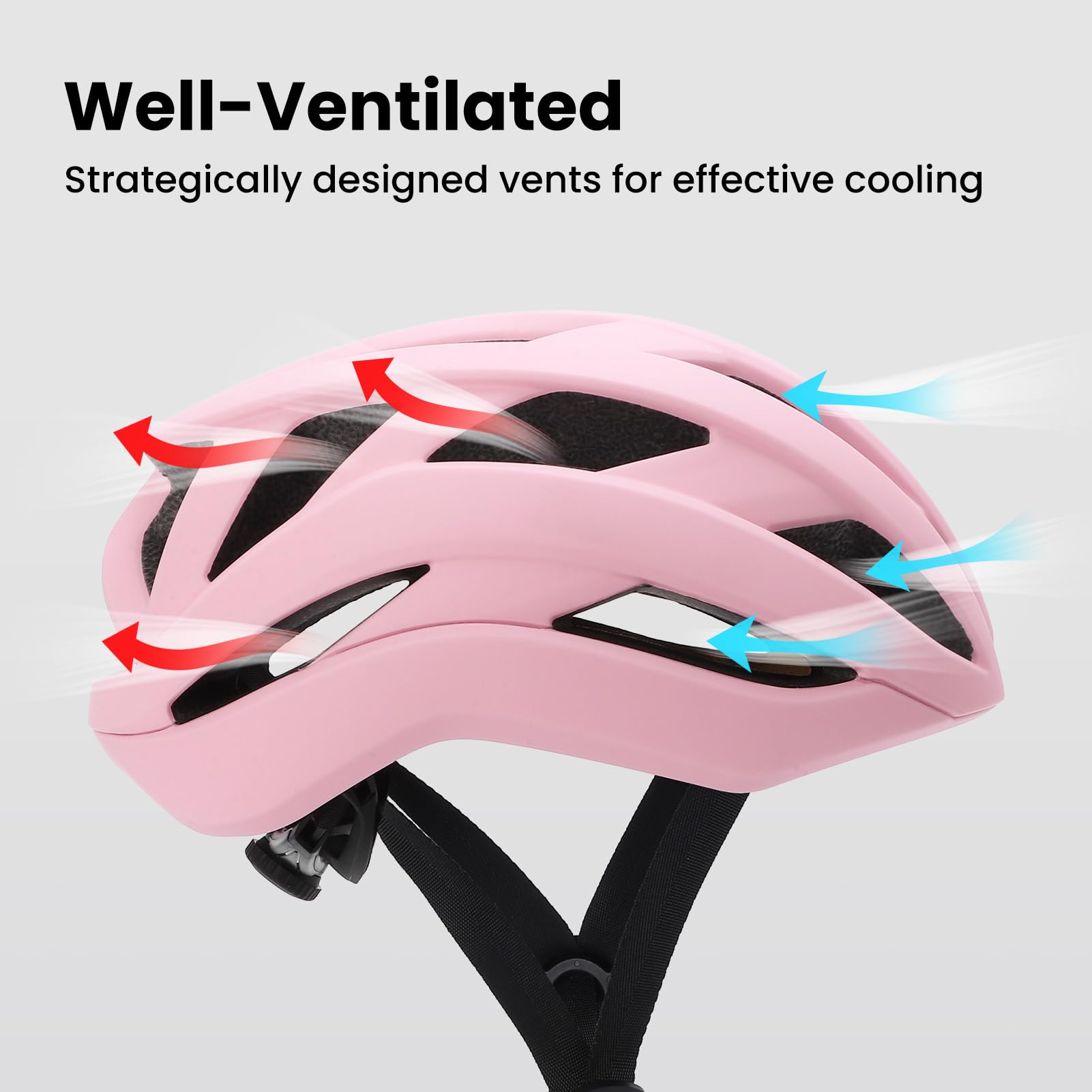 BuyWeek Casque de vélo pour Adultes Hommes et Femmes avec Deux doublures intérieures Amovibles Protection de la tête pour Le Cyclisme, Le Skateboard