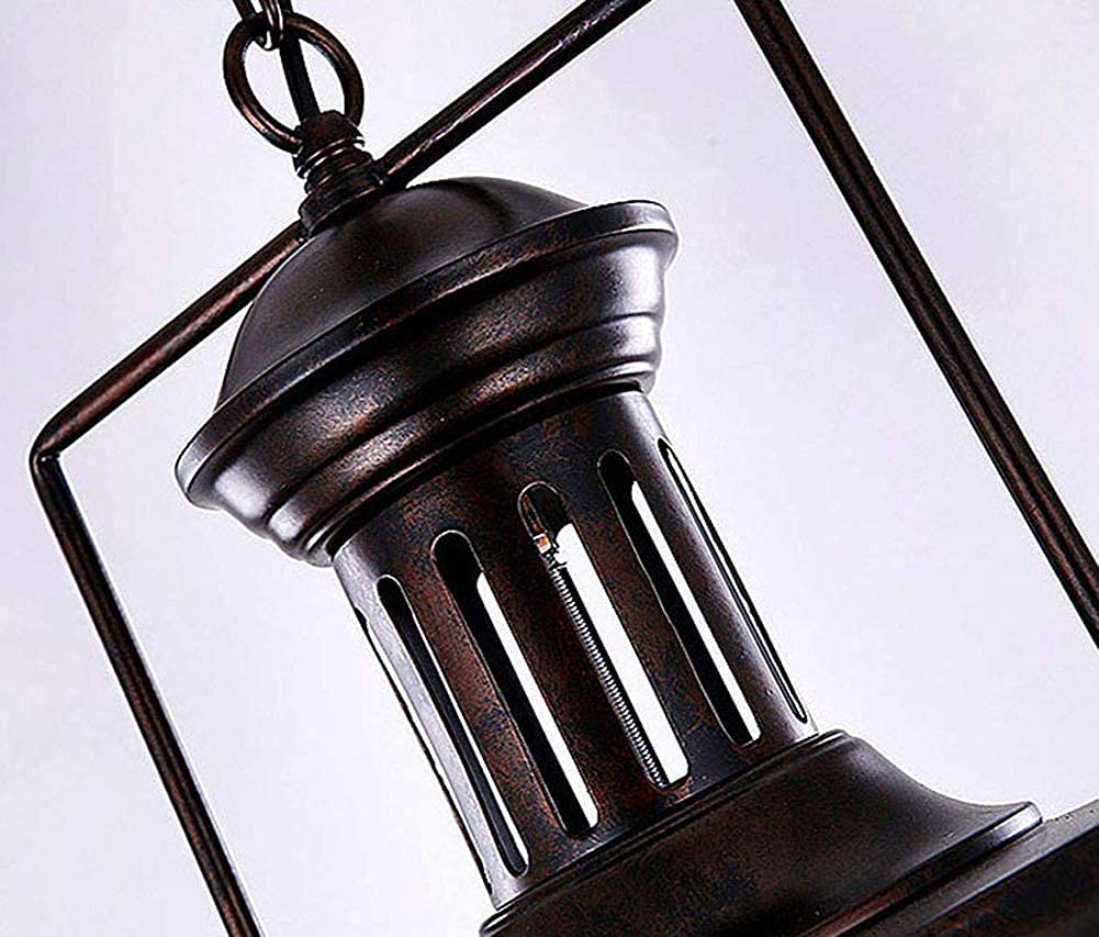 Novely Żyrandole Wisiorek Światła Żelazo Sztuka Wiszące Światła Rust Color Lampshade Industrial Retro Style E27 Pojedynczy płomień Wisząca Lamp