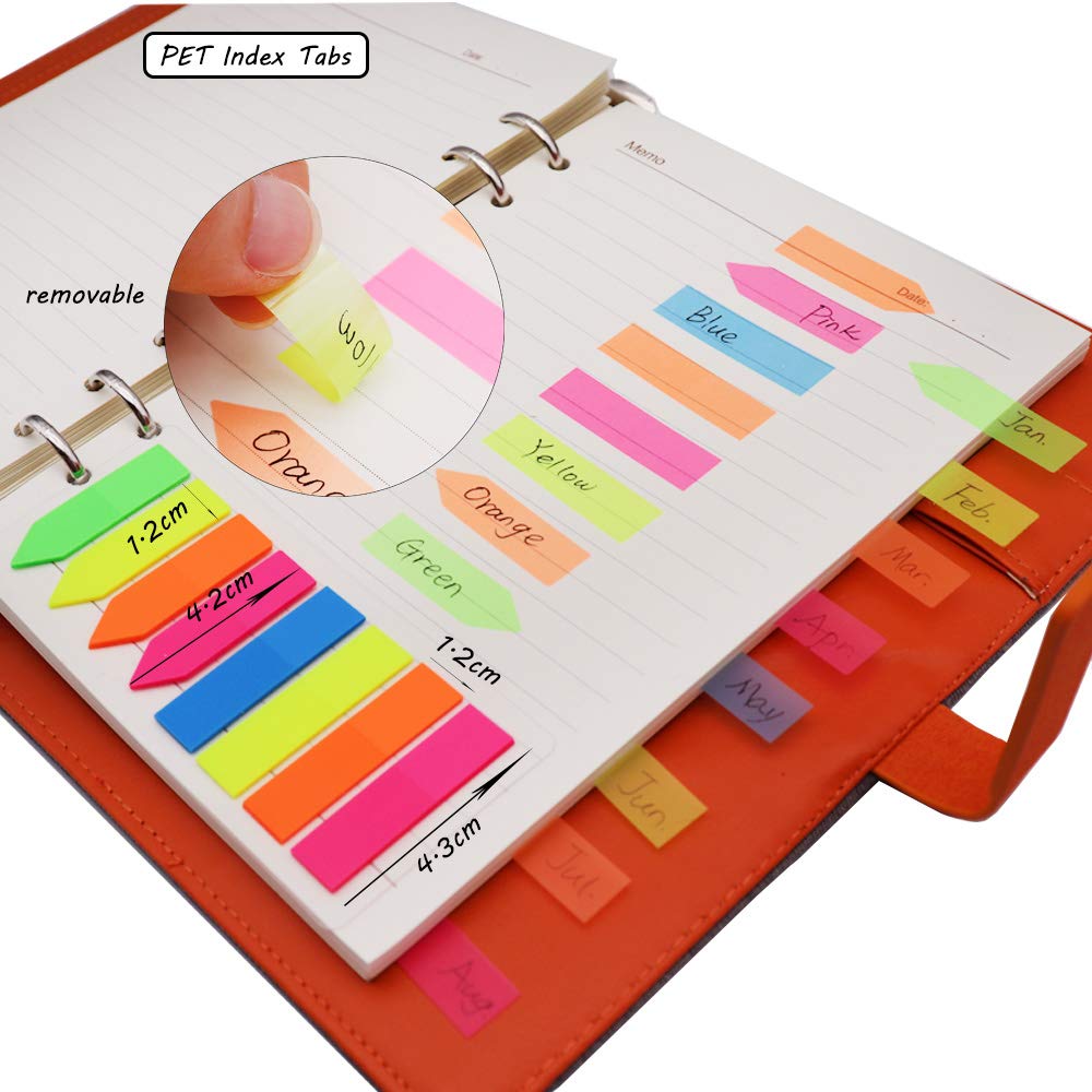 Carnet à Spirale A5 TSY Rechargeable - 6 Anneaux, Porte-Stylo, 80 Feuilles Lignées, Couleur Beige